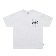 美式街头蜘蛛印花设计感短袖T恤女夏季嘻哈街情侣装国潮牌tee