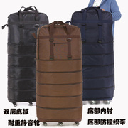 超轻旅行大容量158航空托运包万向轮旅行袋带轮行李包伸缩背学生