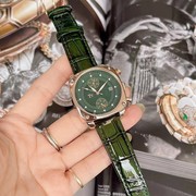 表盘时尚方形绿色皮带手表复古女士表带韩版石英真皮国产腕表