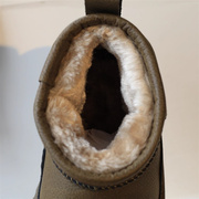 儿童大棉鞋2023冬季羊毛雪地，靴男童加绒棉鞋女童加厚保暖鞋潮