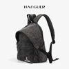 hanguer&ck时尚高级感牛仔布，小众设计2024男女小双肩背包轻便