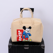 卡通毛毡旅行包时尚旅行手提包大容量收纳包旅游包男女杂物收纳包