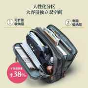 日本SANWA复古电脑包15.6挎包男17寸单肩大容量双肩背包斜挎新潮扩容休闲手提笔记本包小众书包女士2023