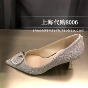 linearosa恋尚萝莎~2023秋季女鞋，尖头镶钻欧美浅口单鞋4t70705