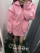 MAYMAY韩国2024春款女装 时尚拉链连帽卫衣外套+短裙套装韩货