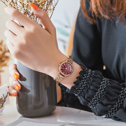 JULIUS聚利时韩版时尚防水罗马数字手链手表女士学生钢带腕表百搭
