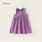 babycity童装夏季紫色女童，背心+女宝宝，连衣裙儿童套装小童xt23019