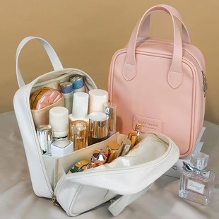 pu旅行化妆包女护肤品，化妆品收纳包大容量便携洗漱化妆袋手提