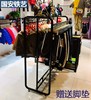 服装店衣架展示架双排双杠，落地式男女装店，中间服装中岛架童装货架