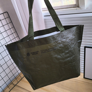 复古时尚编织袋小号便携手提购物袋饭盒包手拎包散步购物随身包
