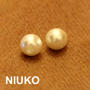 niuko辅料珍珠白色纽扣优雅钮，扣子毛衣扣(毛衣扣)针织衫纽扣气质淑女
