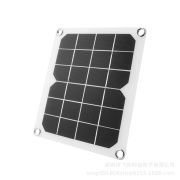 10w5v单晶太阳能充电器半柔性，太阳能电池板太阳能电池双usb充电器