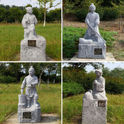 石雕花岗岩二十四孝古代传统人物，雕塑24孝，浮雕广场公园林景观摆件