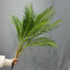 仿真棕榈树热带椰子树叶塑料细叶，棕榈树铁树叶，假植物装饰插花厥草
