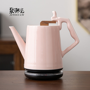 聚御瓷全自动断电泡茶烧水壶，陶瓷电热水壶家用表演茶艺壶快速炉