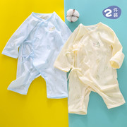 新生婴儿衣服连体衣夏季薄款宝宝，蝴蝶哈衣无骨0-3个月初生和尚服
