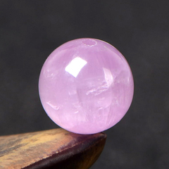 天然紫锂辉水晶半成品编织珠子