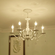 欧式水晶吊灯现代客厅简约餐厅灯大气美式蜡烛水晶灯简欧卧室灯具