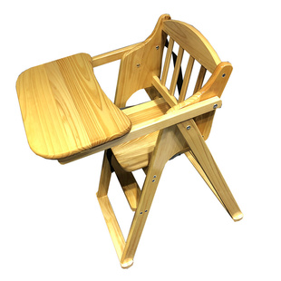 实木婴儿餐椅宝宝饭桌酒店bb凳可折叠家用饭店餐厅专用婴儿吃饭椅