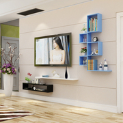 创意电视背景墙装饰架隔板，墙上置物架客厅，造型架电视柜机顶盒架