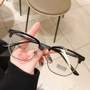 防蓝光辐射眼镜女款抗疲劳电脑近视眼镜框护眼目，平光镜大男韩版潮
