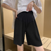 孕妇短裤春夏季外穿时尚薄款高腰托腹裤网红款阔腿五分潮妈打底裤