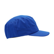 蓝色平顶帽可定制logo食品，网帽工作帽男女，劳保车间帽防尘卫生帽子