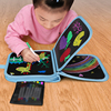 画画板儿童家用涂色小黑板涂鸦可擦写字图画板便携宝宝画画的玩具
