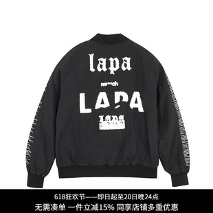 纳帕佳YP2025新上款黑色棒球服外套女宽松休闲百搭夹克棉服个性