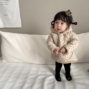 女童冬季棉外套宝宝外出服2023秋冬装韩版童装婴儿棉衣外套保暖