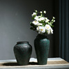 景德镇陶瓷器花瓶 创意粗陶时尚花插客厅台面花瓶 家居装饰品摆件