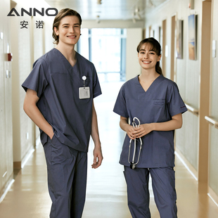 安诺CVC手术室服洗手衣男女医生护士服隔离衣纯色套装