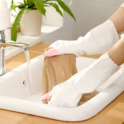 Fasola加厚橡胶手套 洗衣手套加绒 乳塑胶洗碗清洁家务手套防水