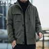 jeep吉普棉衣男加厚保暖冬季2023男棉服大码宽松工装外套棉袄