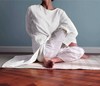 瑜伽谷仓/印度传统瑜伽服白色棉麻瑜伽服昆达里尼禅修服打坐上装