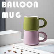 北欧气球陶瓷马克杯创意情侣杯子伴手礼咖啡牛奶杯送男友生日礼物