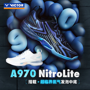 威克多victor胜利专业羽毛，球鞋a970nitrolite超轻稳定李梓嘉战靴