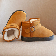 儿童棉鞋女童2023短靴冬季宝宝雪地靴加绒，男童防水冬天鞋靴子