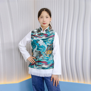藏吧啦服饰女士日本加色料马甲，衬衣民族服藏装，藏服民族风情外套新