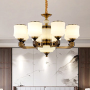 复式楼别墅锌合金吊灯，客厅餐厅卧室新中式复古禅意，中国风2001