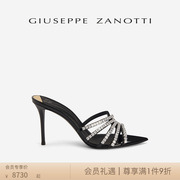 商场同款Giuseppe Zanotti GZ女士水钻尖头高跟鞋