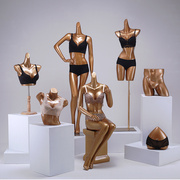 模特道具女全身内衣模型假人橱窗，展示道具泳衣聚拢胸罩半身模特架
