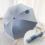 全自动森系折叠雨伞，男女小清新学生可爱晴雨，两用三折太阳伞遮阳伞