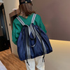 日本旅行包女双肩抽绳背包防水轻便携行李袋，大容量潮学生休闲包男