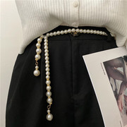 ins风皮带女韩版珍珠腰链，时尚个性串珠束腰，腰带连衣裙牛仔裤带潮