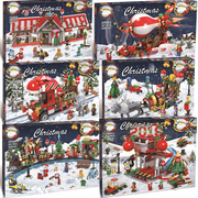 圣诞礼物冬季假日火车圣诞老人雪橇马车儿童益智拼装乐高积木玩具