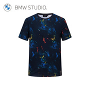 BMW Studio宝马男装夏季圆领潮流纯棉短袖男士t恤上衣