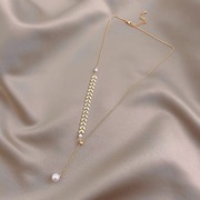 珍珠麦穗项链女小众个性，锁骨颈链小清新优雅短款项链送九友礼物