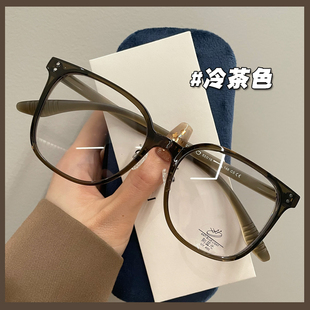 专业网上近视眼镜女可配度数超轻TR90方形素颜神器显脸小眼睛框架