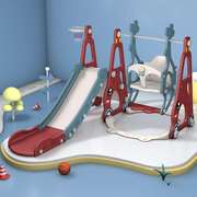 童滑梯秋千组合室内多功游能加家用滑滑梯小型乐儿园宝宝玩具厚